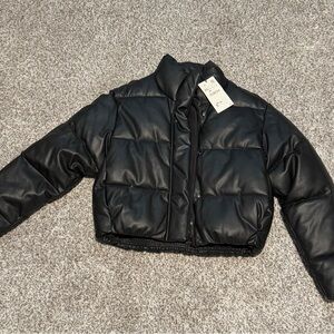 Zara Black Puffer Jacket- XS NWT